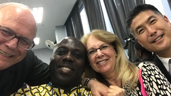 A person and person taking a selfie