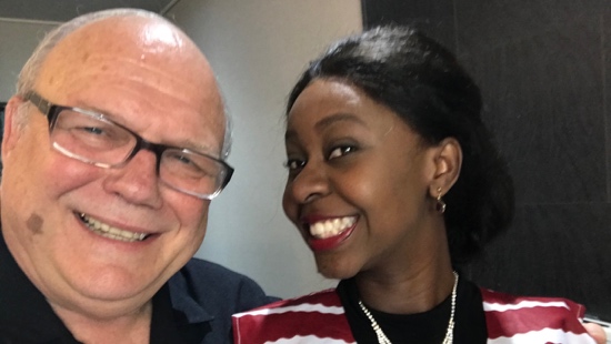A person and person smiling