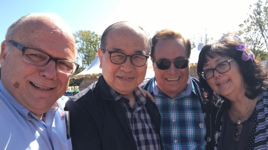 A group of people posing for a photo