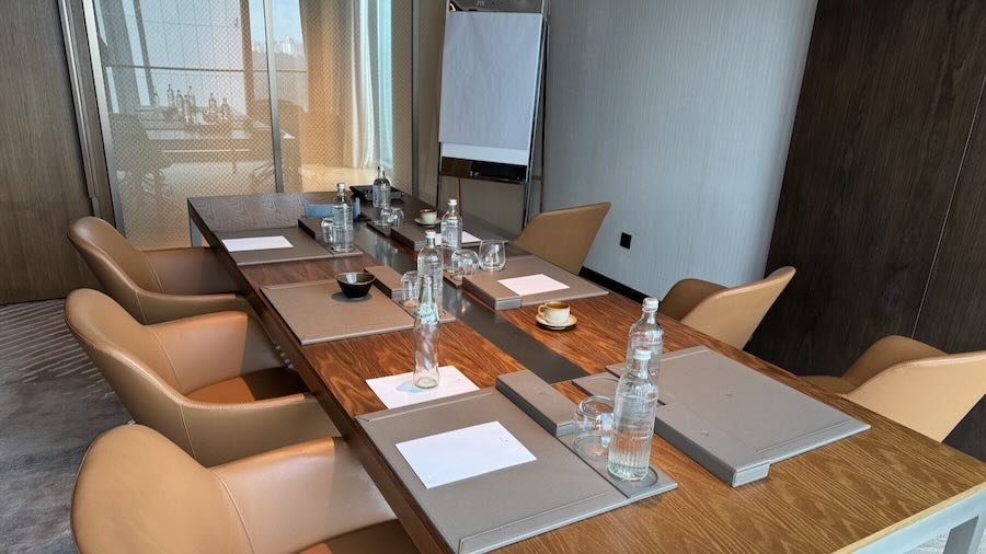 A table with a group of objects on it