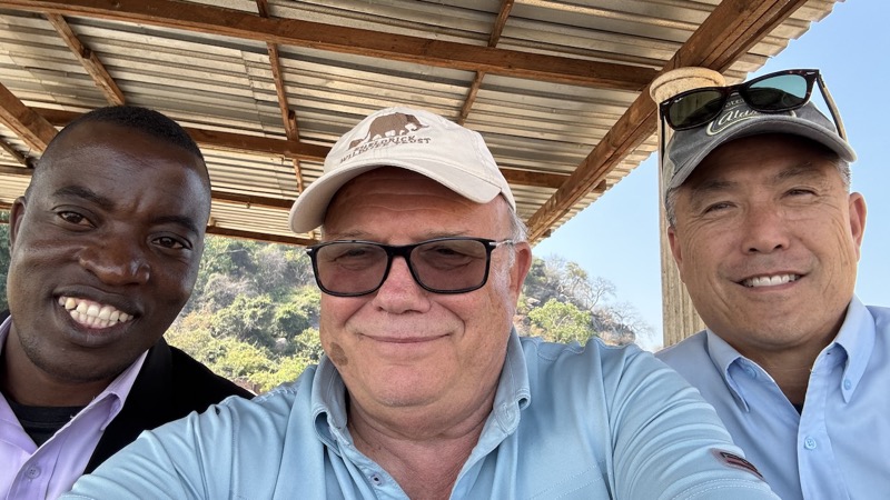 A group of men taking a selfie