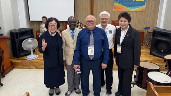 A group of people standing together