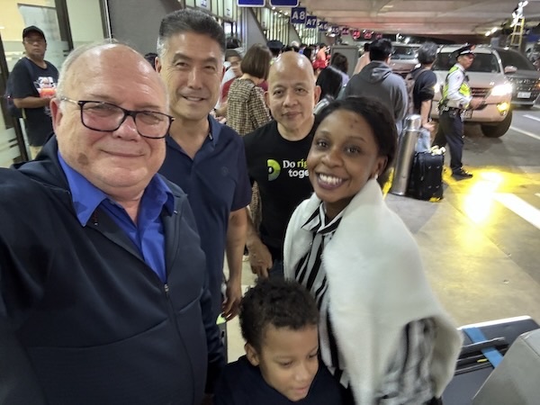 A group of people standing together