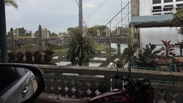 A view of a river from a balcony
