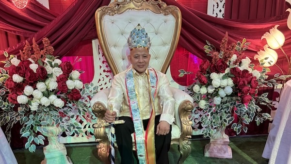 A person sitting in a chair