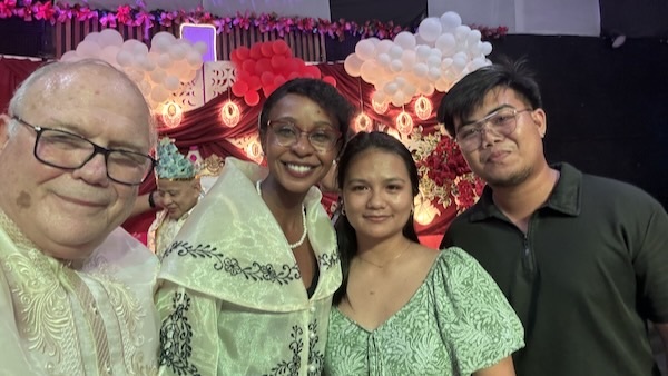 A group of people posing for a photo