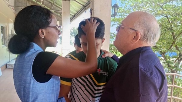 A group of people standing together