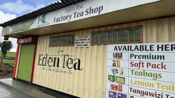 A building with a sign on it