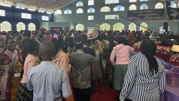 A group of people in a room