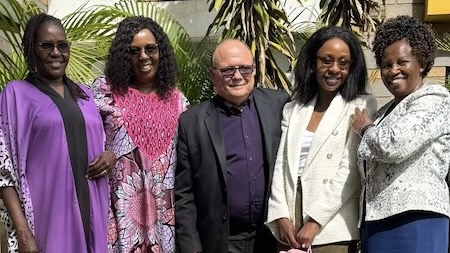 A group of people standing together