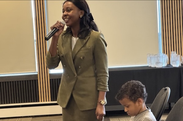 Dr. Adalia helped with worship